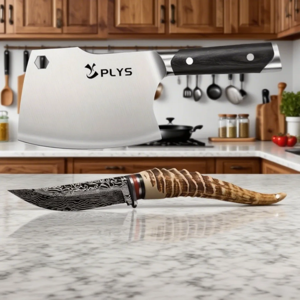 

2PCS Axe knife, Chopper knife, Chopping knife, Boning Knife, Meat Cleaver, fish killing knife, Save Labour Kitchen Knife