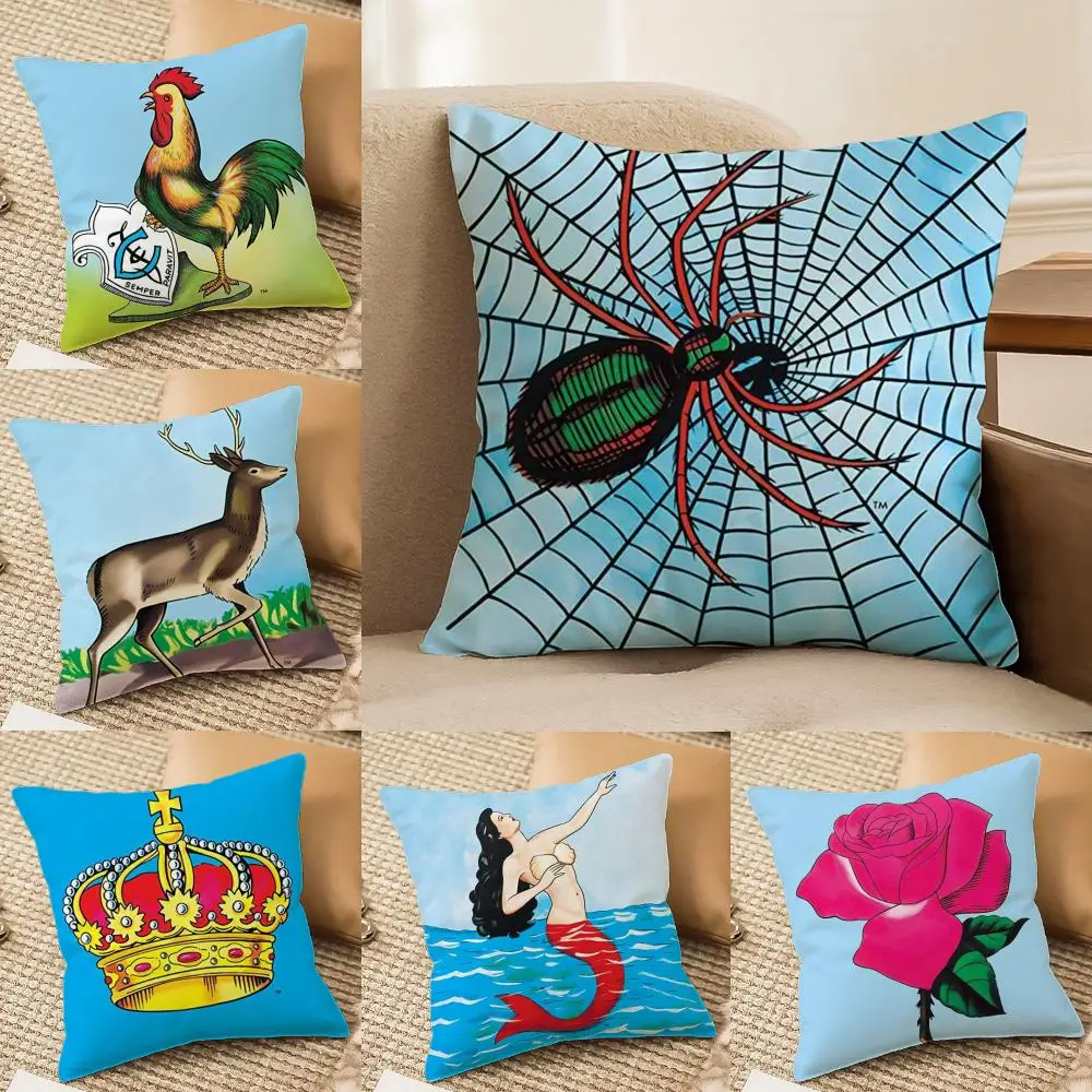 

Мягкая плюшевая наволочка для дивана с двусторонним принтом «Мексиканская лотерея Бинго» | Всесезонный прочный декоративный подарок