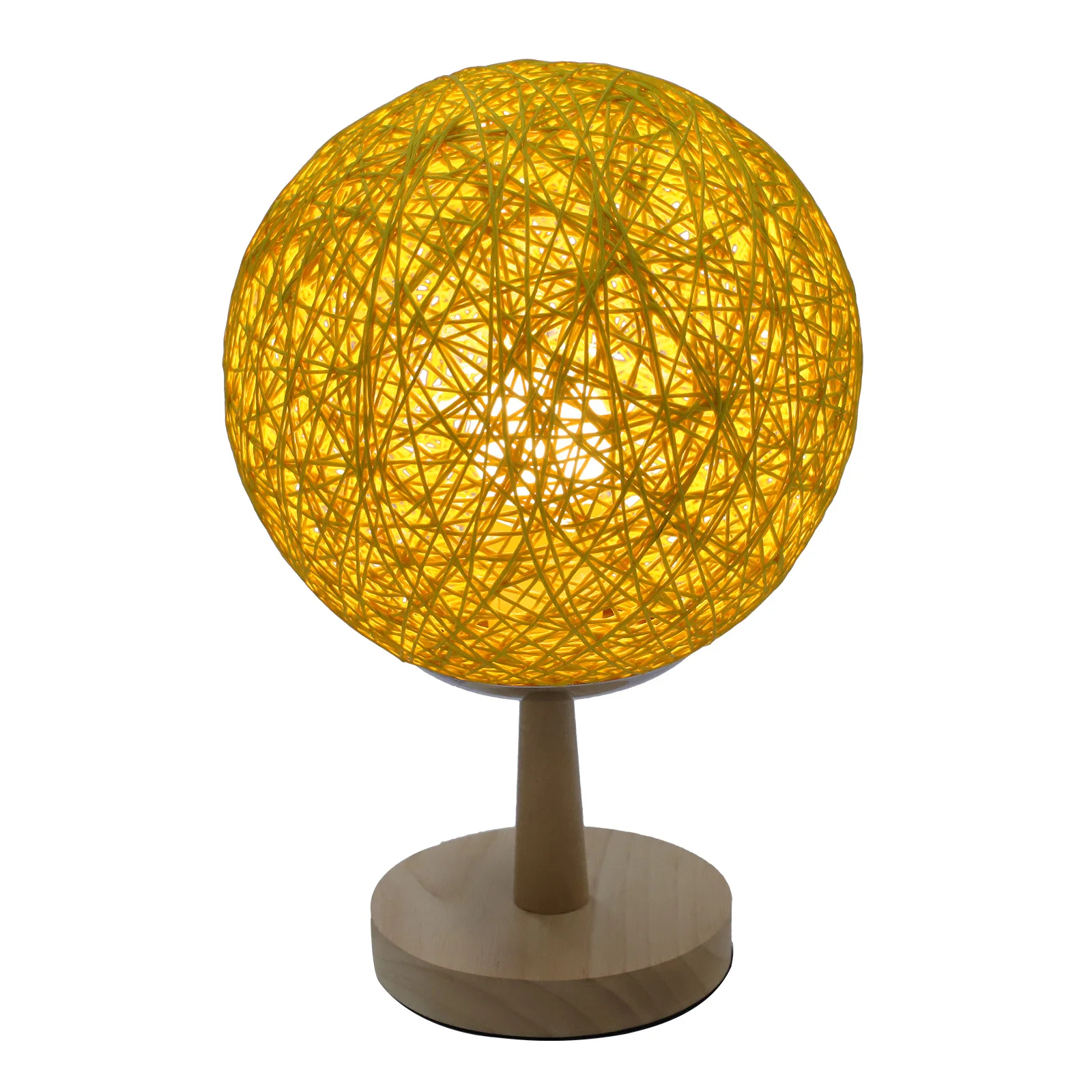 

Rattan Table Lamp Warm LED Light Bedroom Kids Night Light Gifts Teenage Girls Yellow Home Decor Christmas Party Garden Terrace