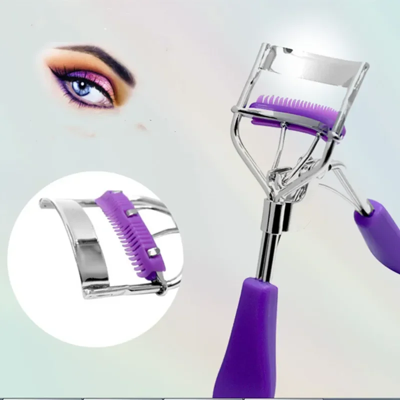 1PC Comb Eyelash Curler  Folding False Eyelashes Auxiliary Eyelash Curling Clip Natural Curling Professional Makeup Tools