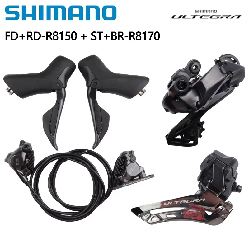 SHIMANO ULTEGRA R8150 Front Rear Derailleur R8170 Shifter Brake Di2 2x12S Hydraulic Disc Brake For Road Bike