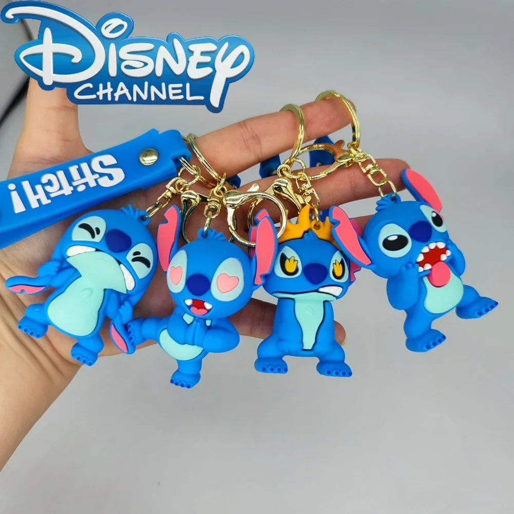 

Anime Disney Keychain Cartoon Mickey Mouse Minnie Lilo & Stitch Cute Doll Keyring Ornament Key Chain Car Pendant Kids Gifts