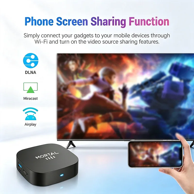 New Google Android 16 Smart TV Box 4K/8K UHD Streaming Media Player 8GB+128GB  WiFi6 BT5.4 Google Assistant For Netflix YouTube