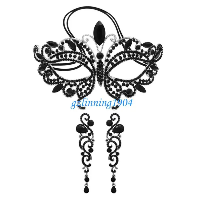 

L5YD Fashion Delicate Masks Sexy Temperament Masquerade Half Face Masks Women Lady