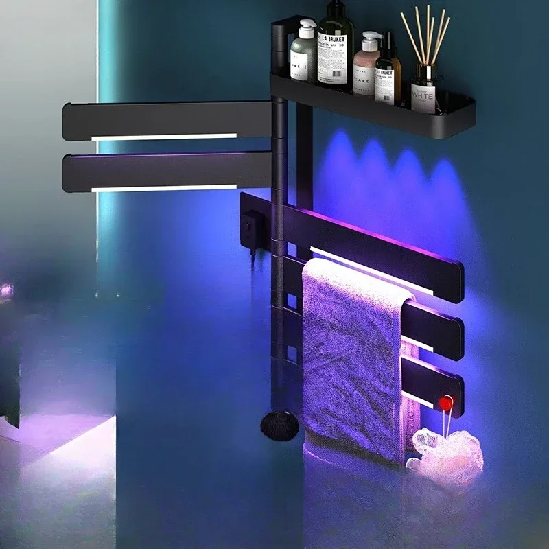 Japan electric towel rack household bathroom Mijia smart ultraviolet lamp heating drying non-punching towel rack narrow