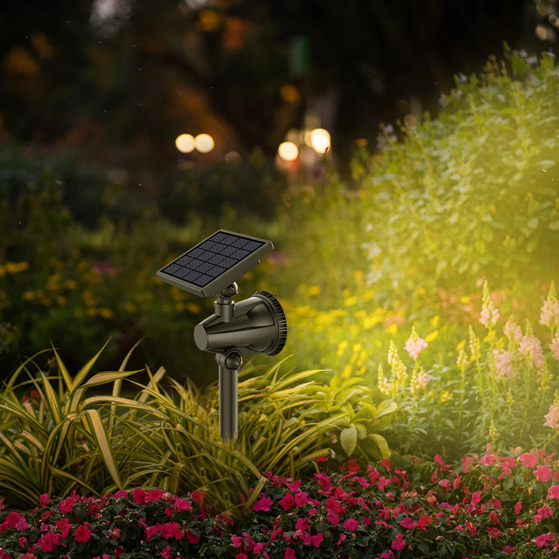 

High-Brightness Lawn Spotlight Outdoor Solar Waterproof 9 Colors LED Landscape Light For Garden Courtyard Trees Path Terrace
