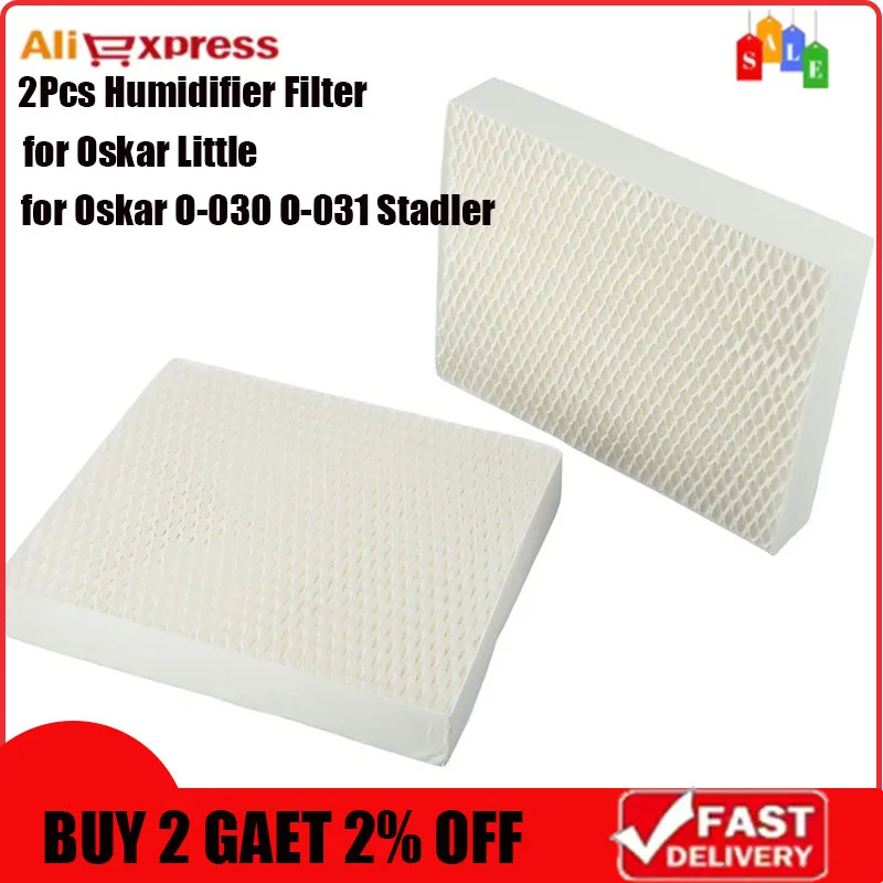 2Pc Humidifier Filter Replacement For Oskar O-030/O-031 Stadler Oskar Little Humidifier Filter For Home Clean Air Humidifier Par