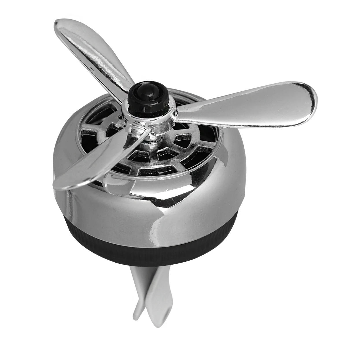 

3pcs Car Air Purifier Aromatherapy Diffuser Freshener Metal Outlet Zinc Alloy Durable Glossy Finish Safe Driving Decor