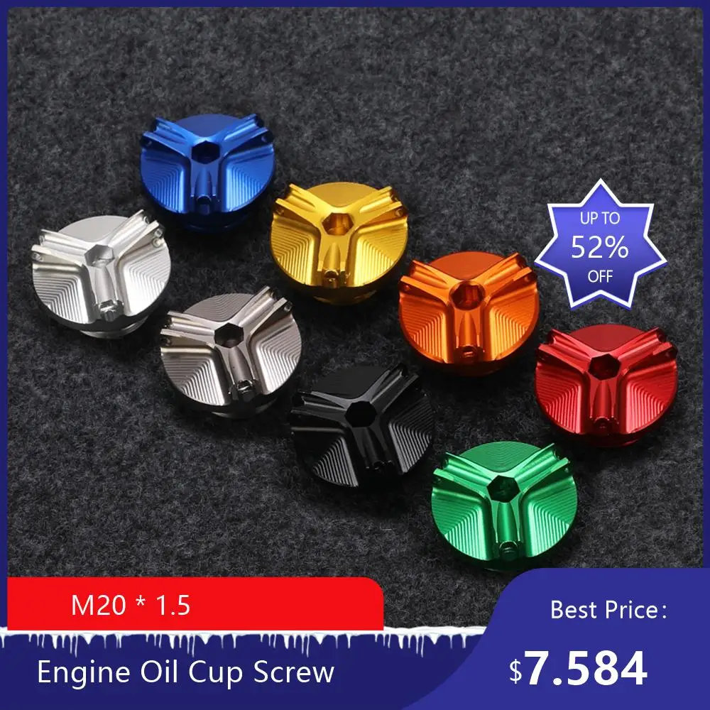 

M24*2 For BMW HP4 RACE S1000R S1000RR S1000XR S 1000 R RR XR Motorcycle Engine Oil Cup Filter Fuel Filler Tank Cover Cap Screw