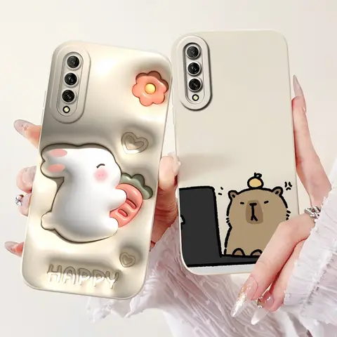 For Huawei Y9s Case STK-L21 LX3 L22 Cover Cute Rabbit Panda Soft Silicone Bumper For Huawei P Smart Pro 2019 Honor 9X Pro Fundas
