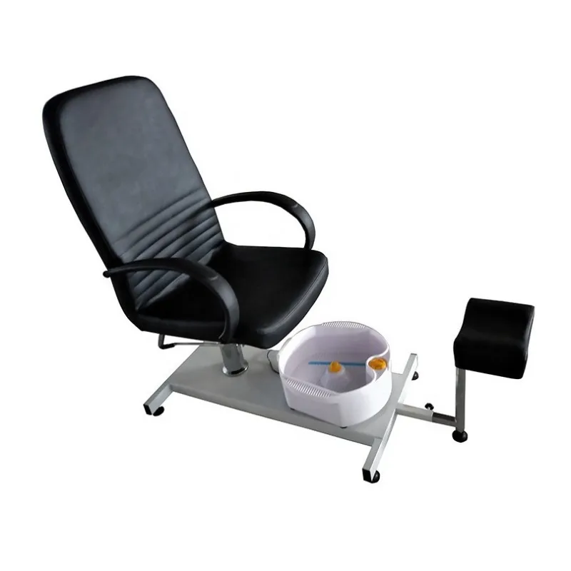 Pedicure Chair Hydraulic Rotating Foot Bath with Massage Basin Barber Rotating Massage Chair