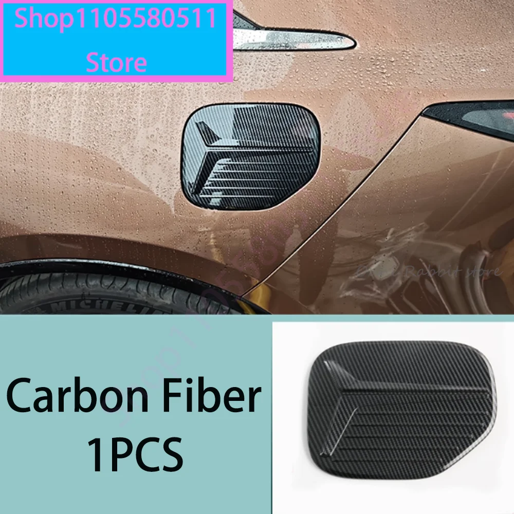 For Mazda 6e EZ-6 J90A 2024~2026 Car Carbon Fiber Door Handles, Rear Quarter Louvers, Fuel Tank/Electrical Box Cover Accessories view 6