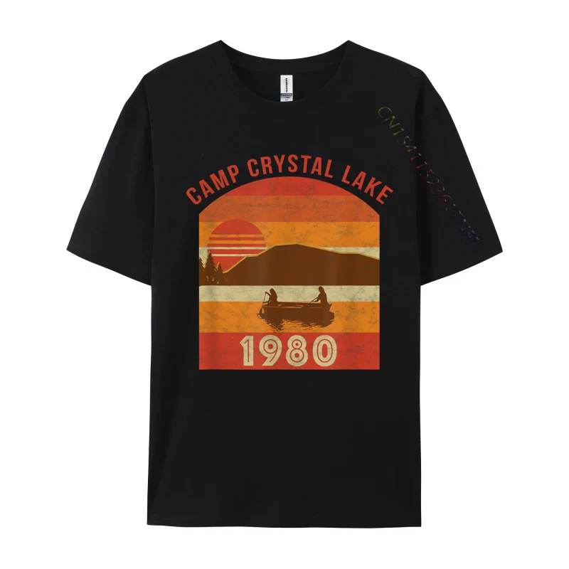 

Camp Crystal Lake 1980 Vintage Halloween of Loose Mens Men Tshirt Printed Tops Tees Cotton Custom T-Shirt Autumn Free Shipping