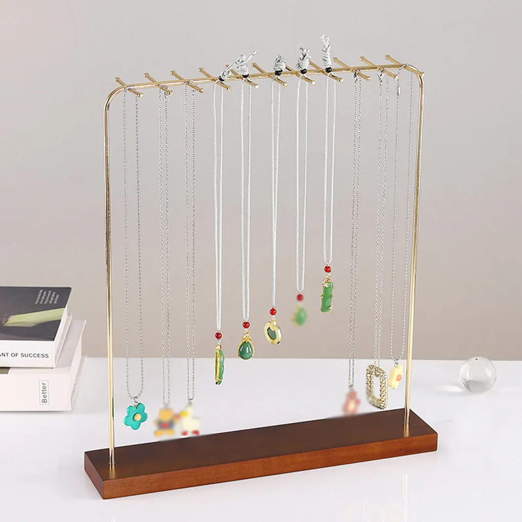 

Jewelry Display Necklace Fashion Bracelet Hanging Hooks Packaging Hoder Rack Desktop Holder Organizer Showcase