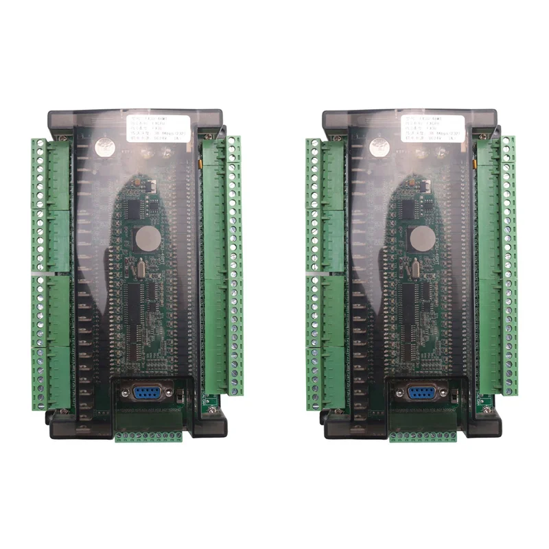 VOFUN-2X PLC Industrial Control Board Module FX3U-48MT Programmable Logic Controller 24 Input 24 Output 24V 1A