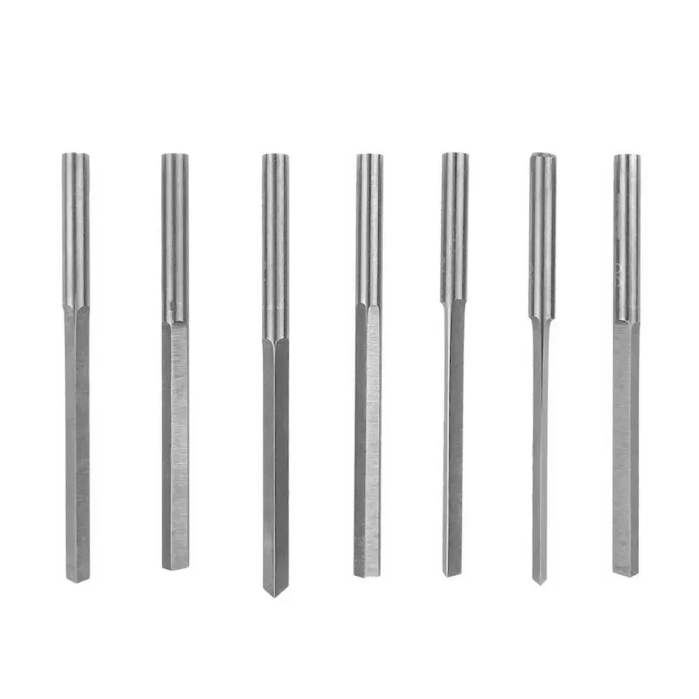 Wolfram Stahl Winkel Cutter Gravur Messer Schmuck Pneumatische Stichel Zubehör Spachtel Dreieck Metall Klingen DIY Machen Werkzeuge – Detail 4