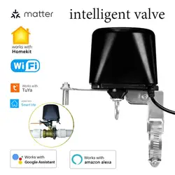 Matter/Tuya WiFi Water Valve Gas Shutoff Controller Smart Water/Gas Automation manipolator funziona con Alexa Google Home Homekit