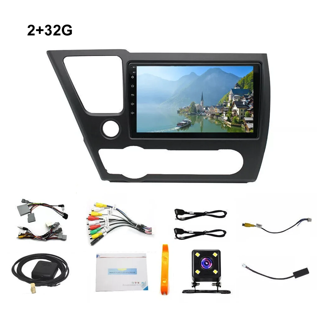 2+32G Wireless CarPlay for Apple Autoradio for Honda Civic 9th 2013-2019 Car Radio Stereo 9'' Multimedia Android Auto GPS Head