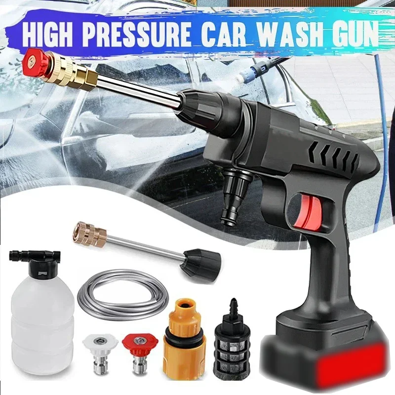 

300W 36Bar Wireless Car Washer High Pressure Sprayer Car Washing Water Gun Portable Car Washing Machine for 21V Makita Batteries