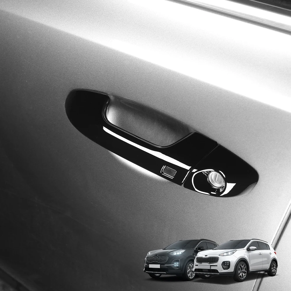 

Car External Door Handle Frame Bowl Cover Trim 6Pcs For Kia Sportage 2015-2021 LHD ABS Car Exterior Accessories