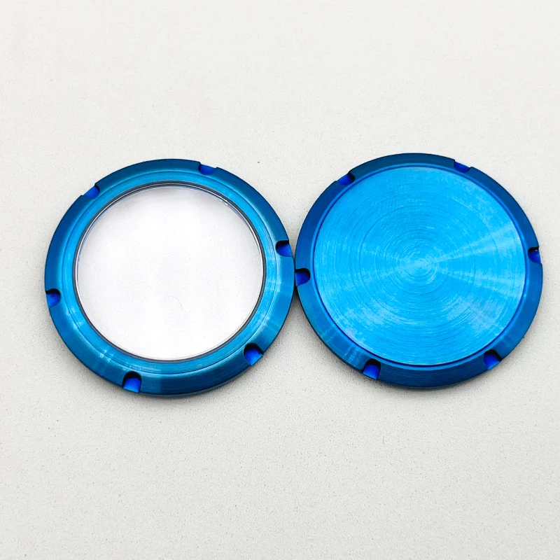 

PVD Blue Watch Cases Back Cover 30mm Thread Diameter Fit Mod Seiko SKX007 Turtle 6105 For NH35 NH36 Movement Watch Cases Parts