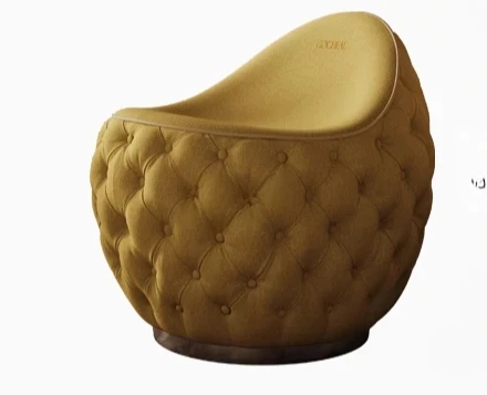 Chenier Stoff Freizeitstuhl Wohnzimmer Balkon Designer Kreativer eiförmiger Einzelstuhl