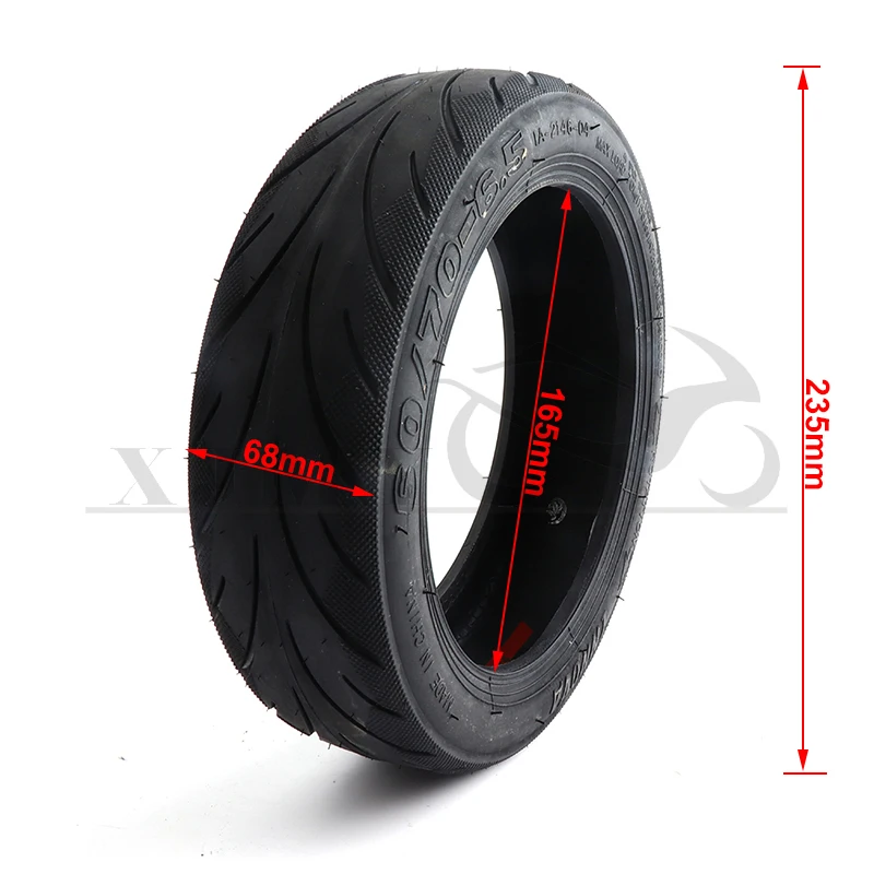 Rubber Tubeless Scooter Tires for 10 Inch Electric Scooter 60/70-6.5 Front and Rear Tire Wheel Parts