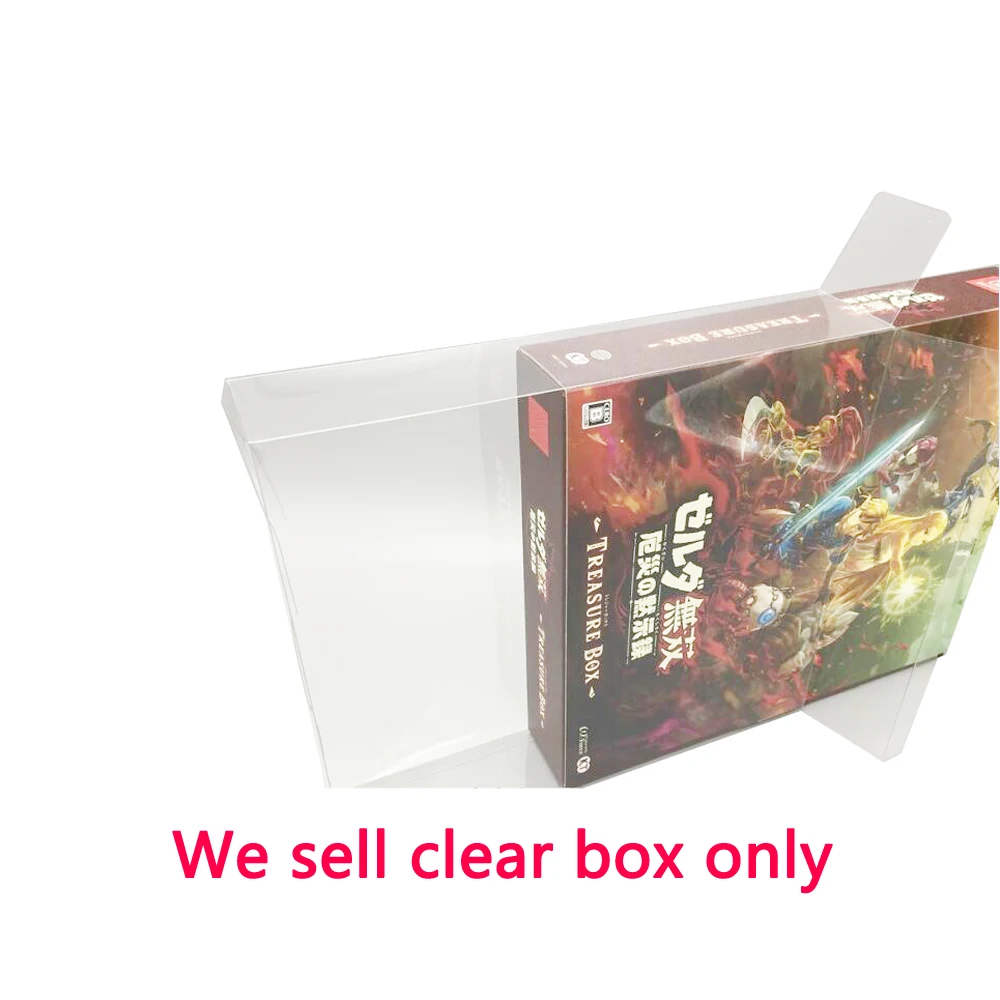 Clear  box  For  Switch NS for Zeldaa Warriorss Limited Edition Exclusive Transparent Collection display  Game Box