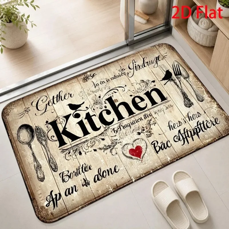 Multi Color Patchwork Ethnic Vintage Luxurious Doormat for Dining Room Rich Ornate Pattern Rug Floor Mat Cultural Decor Door Mat