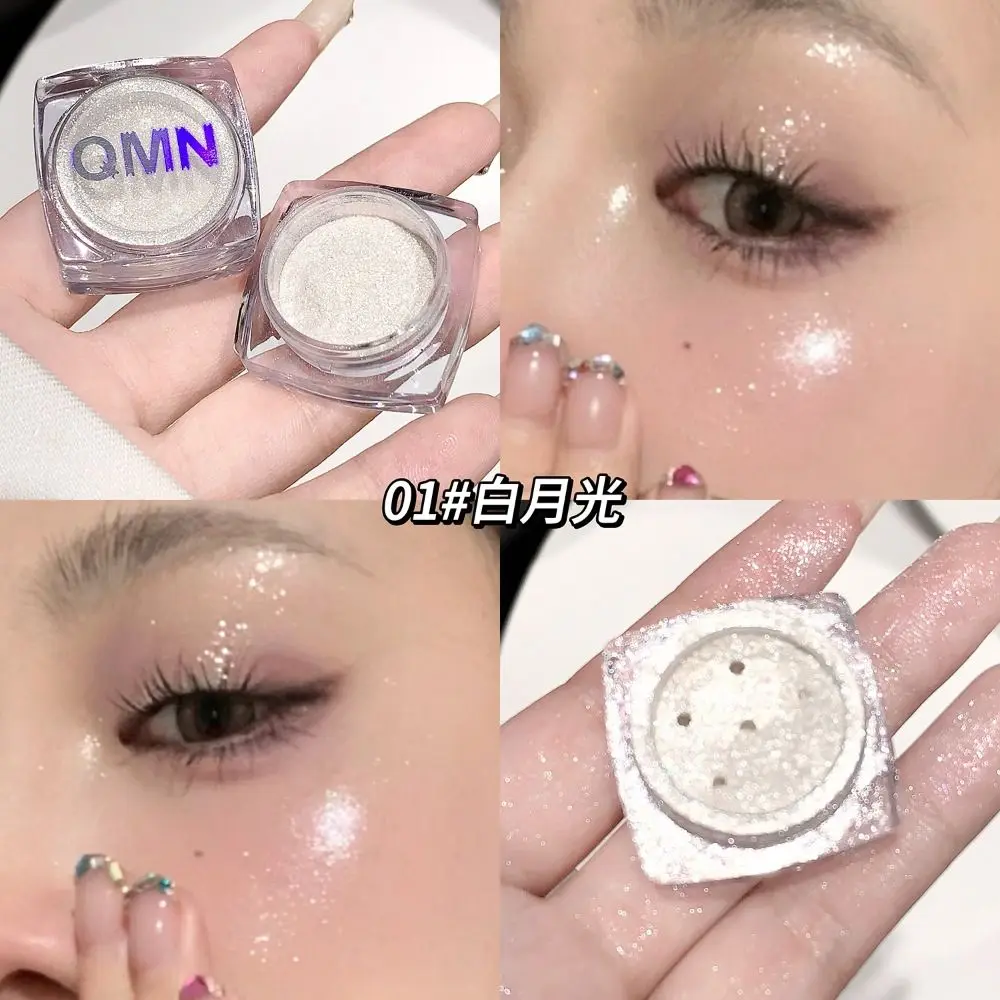 New Shimmer Highlighter Powder Sparkling Sequins Pearly Face Contouring Powder Glitter Makeup Face Body Cosmetics Women