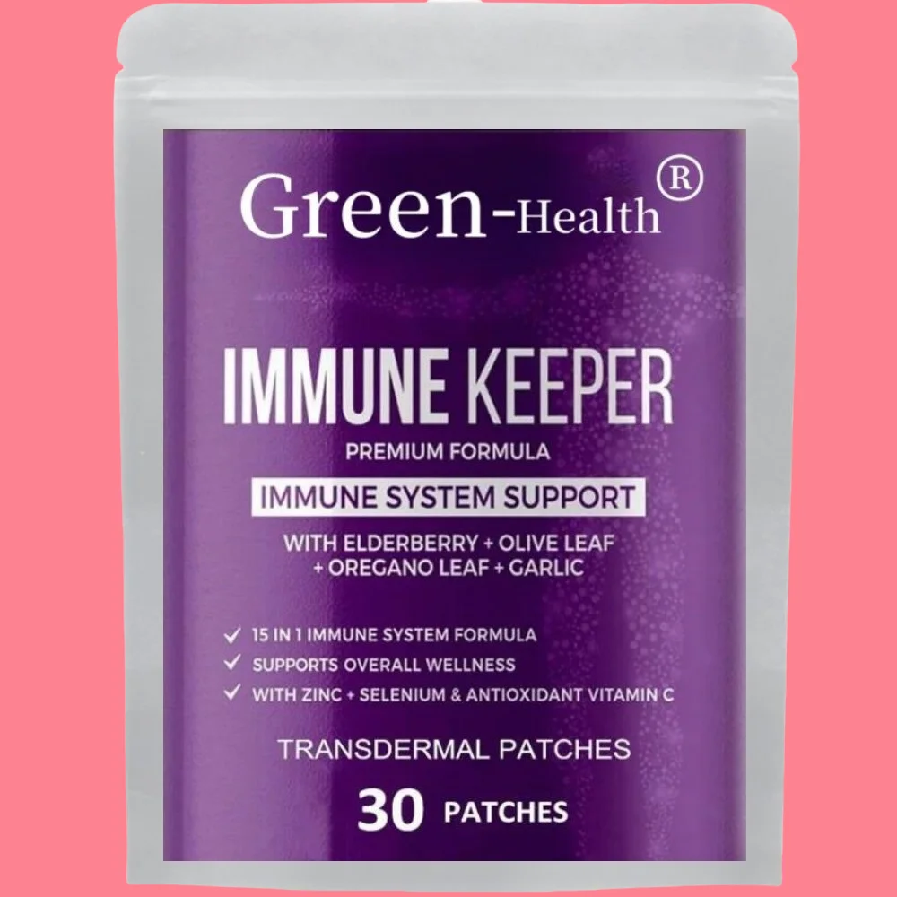 30 Patches Immune System Booster Transdermal Patches with Elderberry, Quercetin, Zinc, Vitamin D, Immunity Boost