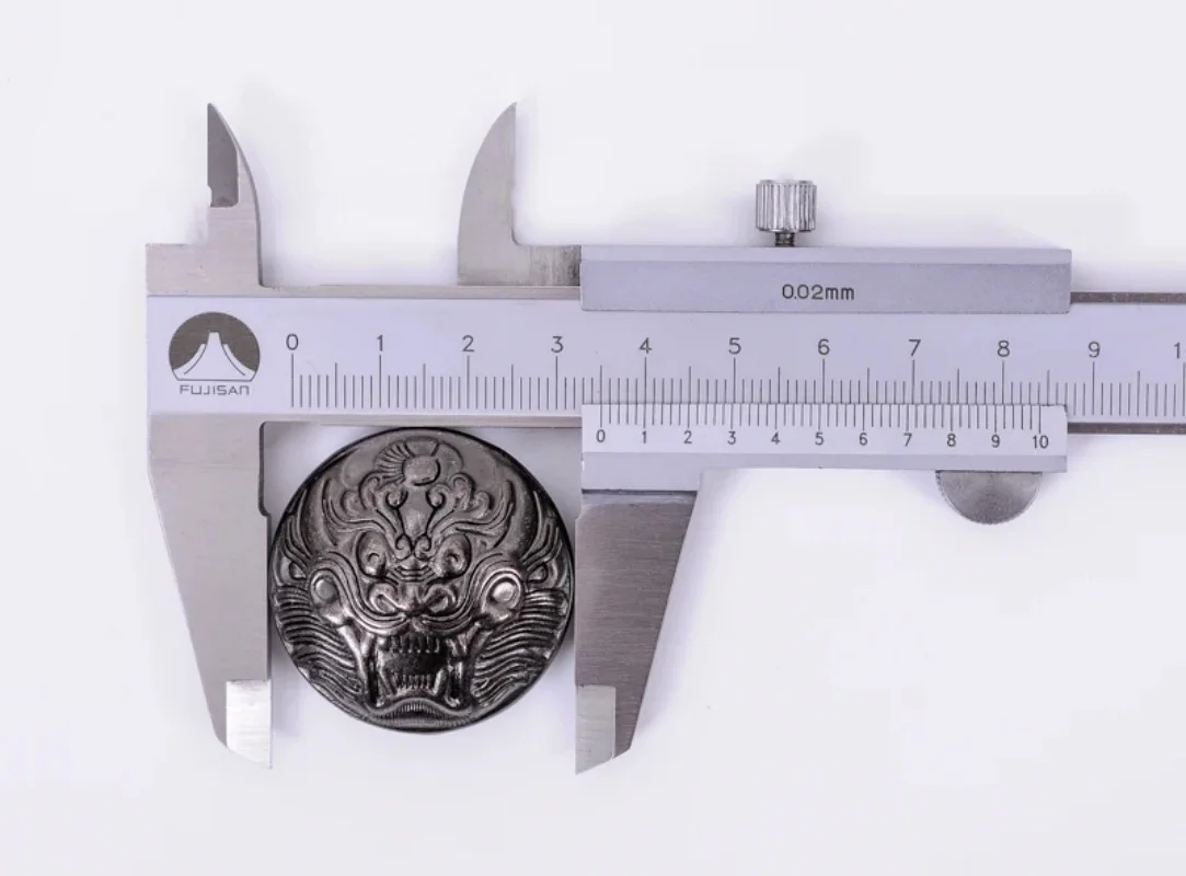 35MM 10pc Biker Gunmetal Heavy Strong Black China Dragon Head Conchos Button Rivet Stud Leathercraft Wallet  Bag Belt Decorative