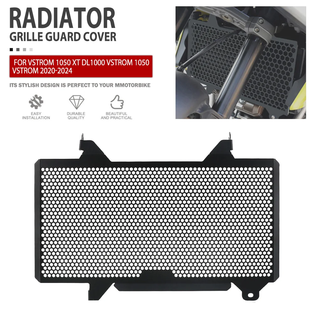 

Radiator Guard For Suzuki V-STROM 1050 XT DL1000 V-Strom 1050 Vstrom 2020-2024 2023 Motorcycle Radiator Grille Cover Protector