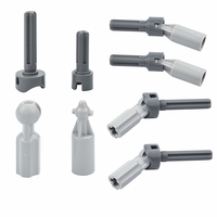 10Pcs/Set Technical Building Blocks Part Axle Steering CV Ball Joint Drive Connector Cardan Joint Compatible 32494 52730 52731