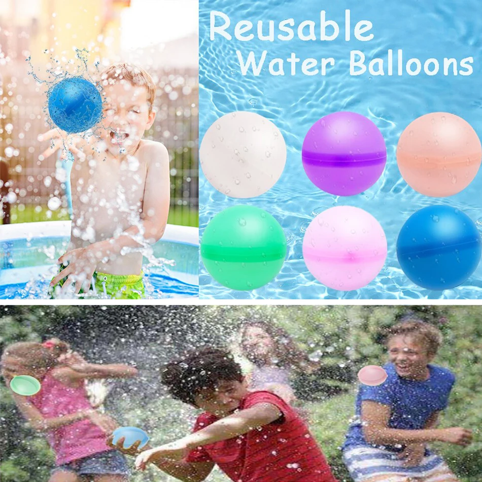 Ballons à eau réutilisables pour enfants et adultes, jouets à remplissage rapide, auto-bancs, bombe à eau, jeux d'été, activités de plein air, cadeaux jouets