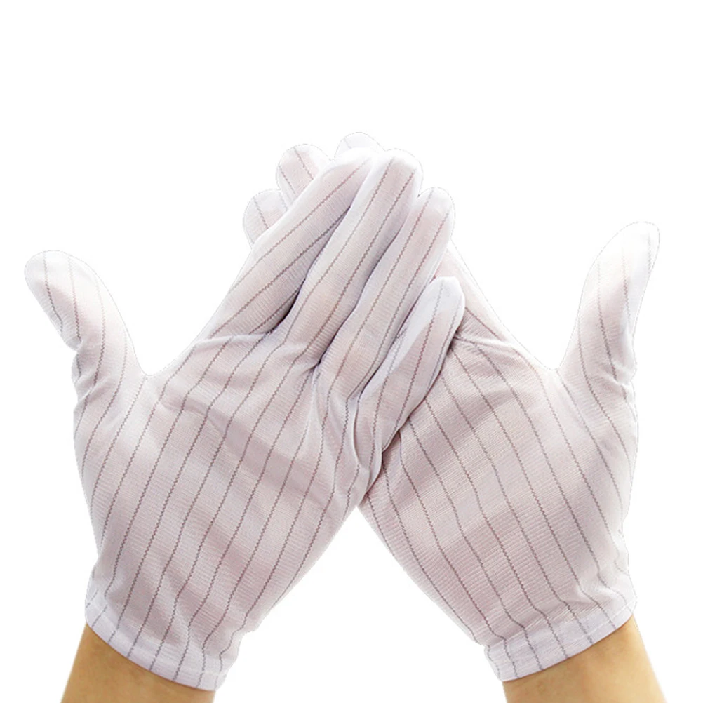 

10 Pair Anti-static Gloves Lightweight Material Workshop Factory Protection Static Resistant Esd Universal Mechanical