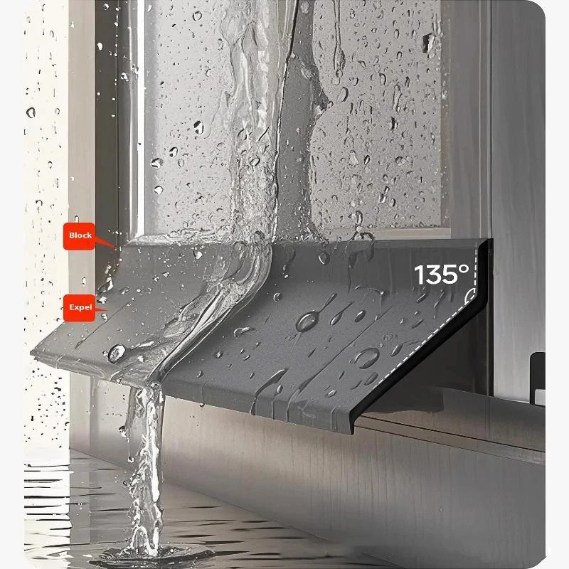 50 سنتيمتر نافذة المنزل حجب المياه بار نافذة منزلقة المطر السير الوقائي شرفة العزل يندبروف ختم الشريط وامض مجلس #6