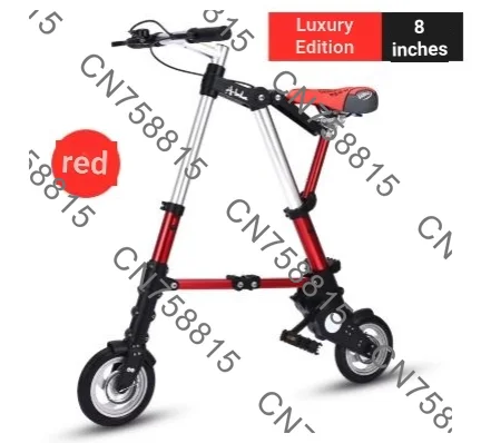 Portable Bicycle Foldable Mini Non-Slip Road Bike，For Adult 8-Inch Folding Bicycle Multi-Function Mountain Bike Ultralight