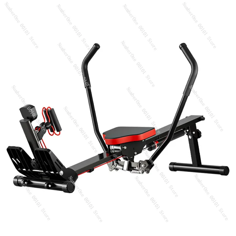 Hydraulic Water Wind Resistance Rowing Machine Simple Indoor Home Fitness Equipment for Weight Loss Exercise Training