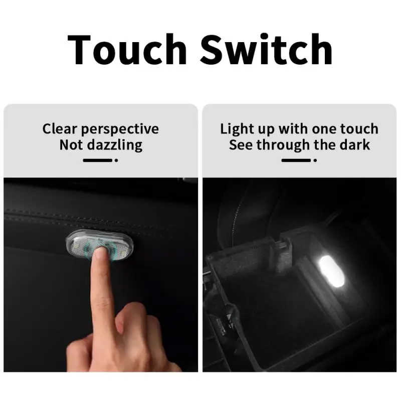 LED Car Styling Night Light Mini USB Charge Four Color Car Door Light Car Interior LED Sensor Light Touch Sensor Reading Lamp