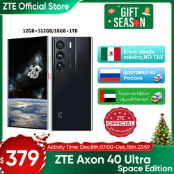 ZTE Axon 40 Ultra Space Edition 5G Versión china Smartphone con tecnología UDC Snapdragon 8Gen1 Pantalla AMOLED de 6,8 pulgadas y 120 Hz