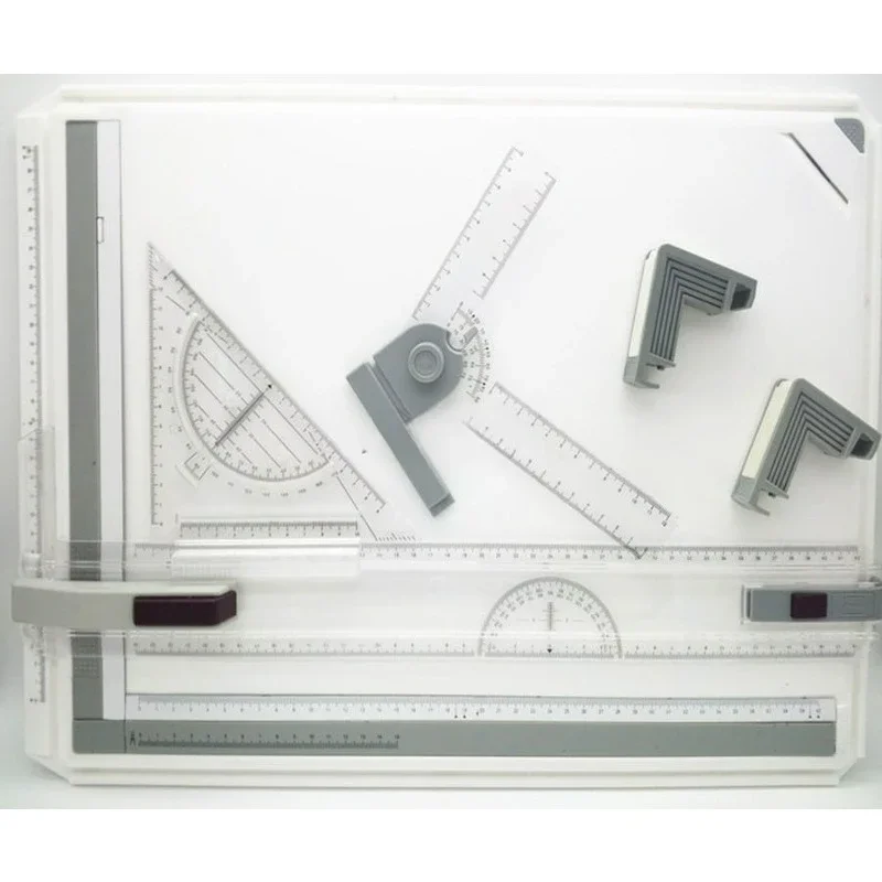 

Регулируемая по наклону доска для черчения формата А3 с параллельным механизмом, Т-образным угольником и чертежными инструментами для студентов-архитекторов