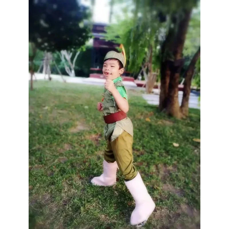 Costume da fata per ragazze, costume da carnevale di Halloween, elfi, festa, costume cosplay di Peter Pan per bambini, abiti fantasia da Campanellino verde