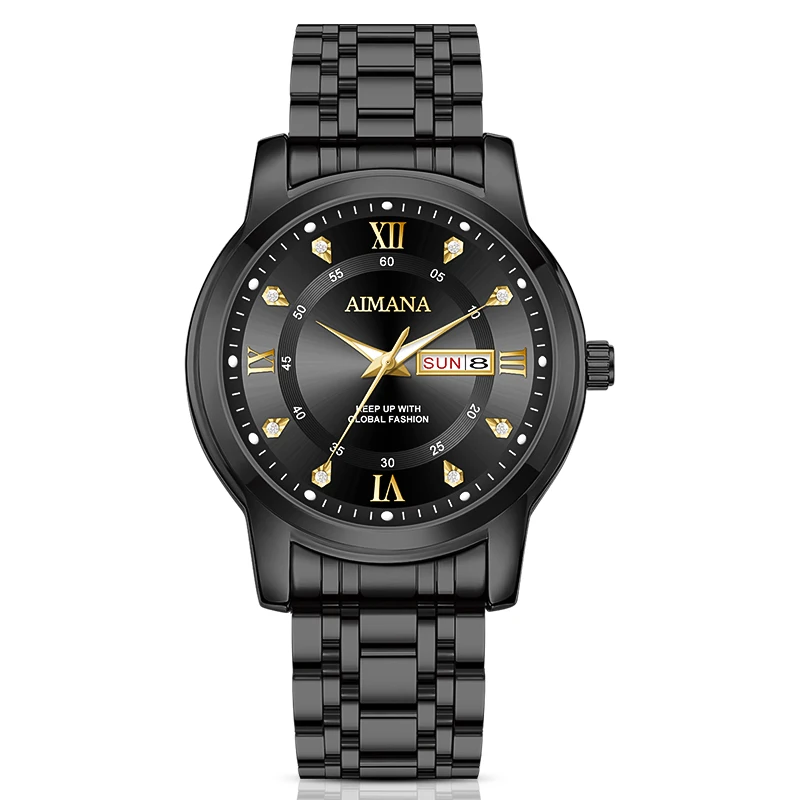 

Элегантные мужские часы золотого цвета. Стильные и стильные мужские часы.