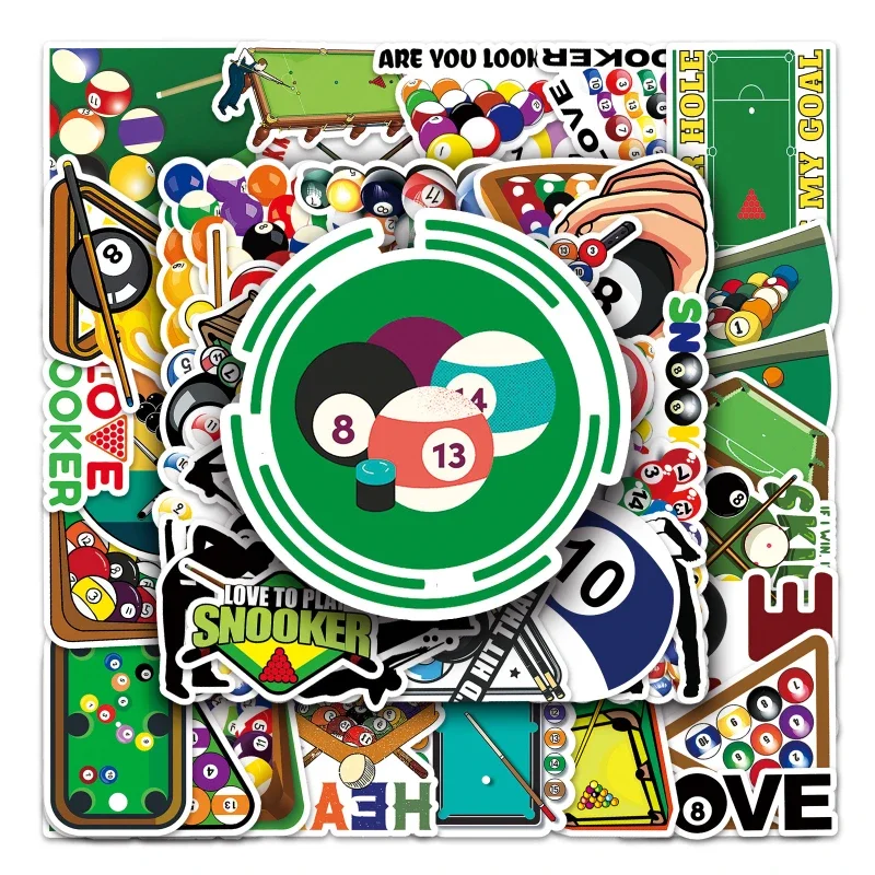 50/30/10PCS Table Tennis Graffiti Personality Sports Skateboard Mobile Phone Shell Luggage Sticker Waterproof School Supplies