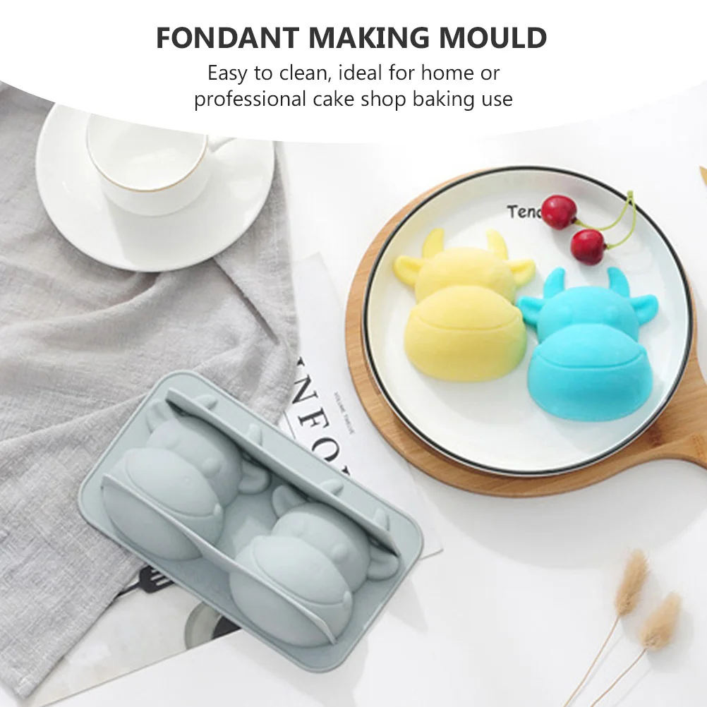 

Silicone Cake Mold Calf Shape Baking Mould Chocolate Fondant Making Tool Home Professional Kitchen Use Gift Idea Durability Easy