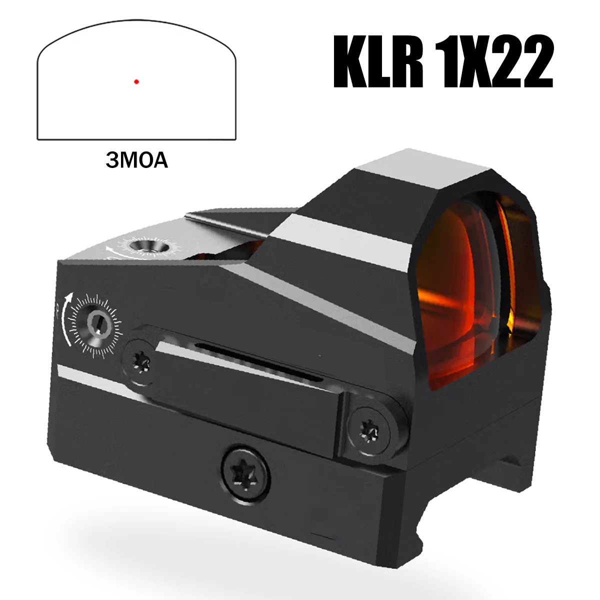 

Original KLP 1X22 Red Dot Sight 3 MOA Optics Scope MINI Reflex Hunting Rifle Scope with RM* Footprint Mount