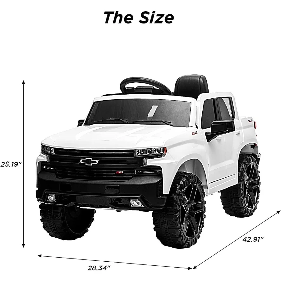 Auto da corsa 12V con licenza a batteria R/C Chevrolet Silverado GMC Ride On Truck Veicoli elettrici per bambini Giocattoli MP3 Musi
