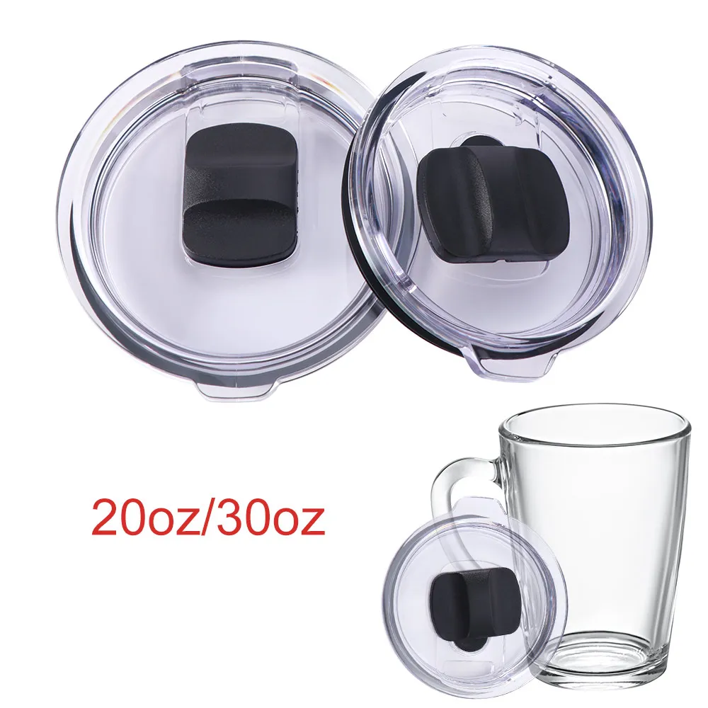 20/30 Oz Replacement Lids Compatible for Mugs Spill Proof Tumbler Mug Lid Tumbler Switch Magnetic Slider Water Bottle Cap