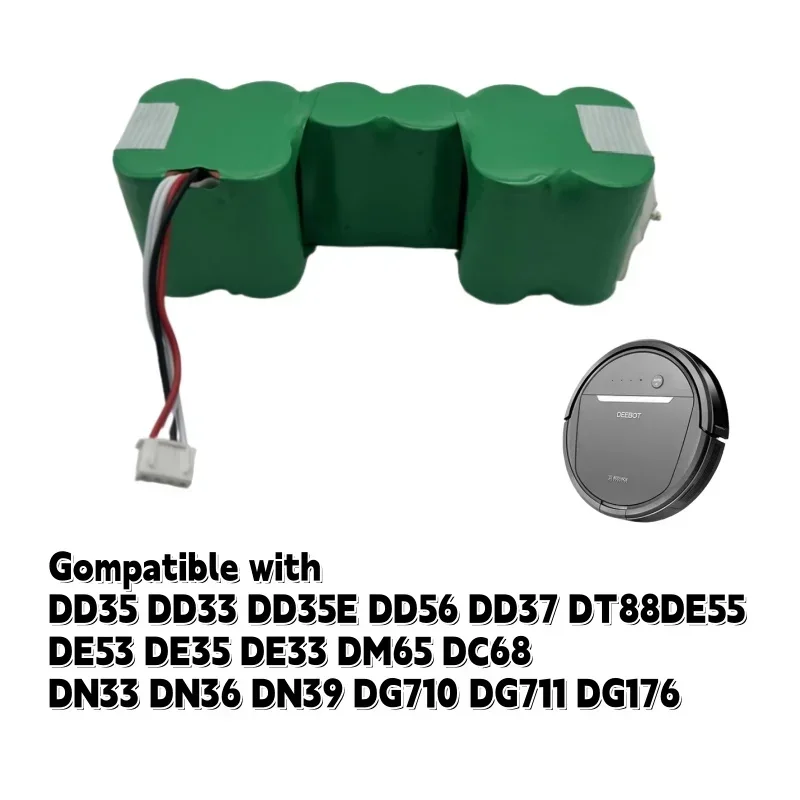 Long Lasting 12V Vacuum Cleaner Battery Pack 4800‑12800Mah Accessory For Ecovacs Deebot DM87 DM88 DG716 DE33 DE35